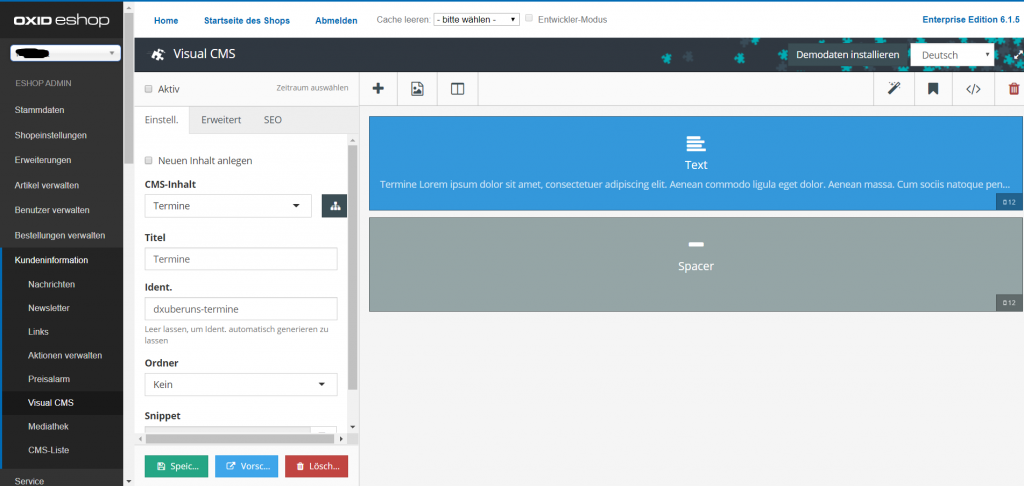 visual cms oxid